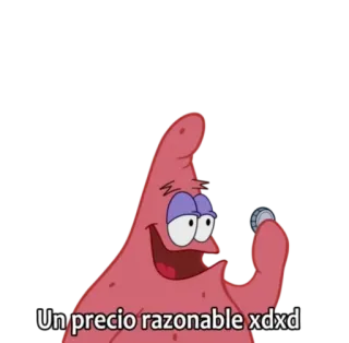 ✅ Patrick Star Spongebob Squarepants Un precio razonable xdxd patrick star, spongebob, meme, funny, reasonable price, cartoon telegram sticker