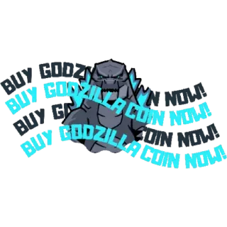 Godzilla Coin telegram stickers