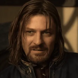 💍 Boromir Lord of the Rings boromir, sean bean, o senhor dos anéis, personagem de filme, fantasia whatsapp sticker