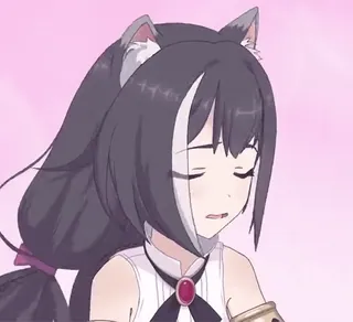 🙅♀️ anime, cat girl, neko, kawaii, anime girl telegram sticker