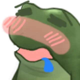 🤤 Pepe the Frog frog, pepe, meme, sad, expression telegram sticker