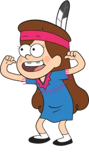 😃 Mabel Pines Gravity Falls Cartoon, Personnage, Animé, Mabel, Gravity Falls telegram sticker