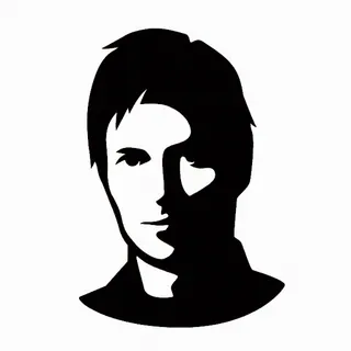 👁️ Porträt, Silhouette, Mann, Gesicht, Person telegram sticker