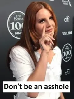 ☝️ Don't be an asshole idiota, insulto, ofensivo, gíria telegram sticker