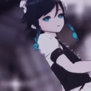 💃 Venti Genshin Impact アニメ, ゲーム, 原神, ウェンティ, 可愛い, かわいい telegram sticker