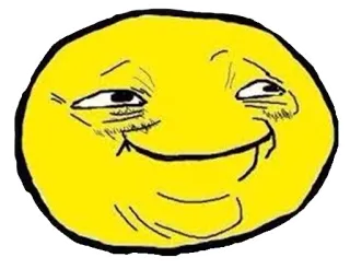 🙂 Emoji, Uśmieszek, Meme, Śmieszne, Wyrażenie, Internet, Żółty whatsapp sticker