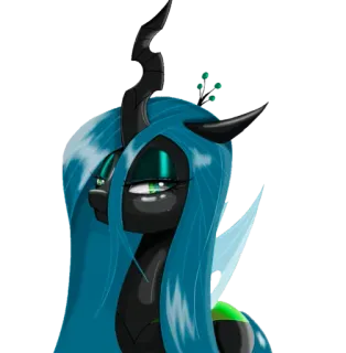 😒 Queen Chrysalis My Little Pony Rainha Chrysalis, MLP, My Little Pony, Changeling, Vilão, Pônei whatsapp sticker