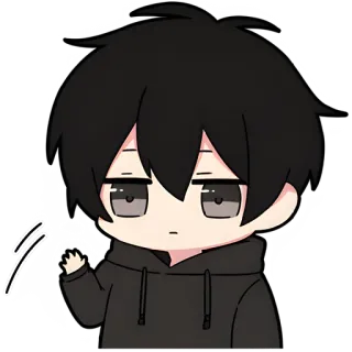 ✋ อนิเมะ, มังงะ, น่ารัก, เด็กผู้ชาย, ตัวละคร, จิบิ telegram sticker