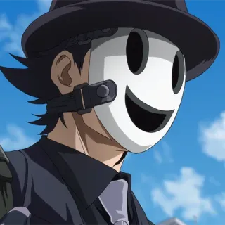 🎭 Sniper Mask High-Rise Invasion Anime, Masker, Sluipschuttersmasker, High-Rise Invasion telegram sticker