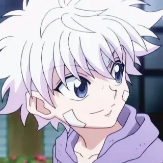 💞 Killua Zoldyck Hunter x Hunter anime, Killua, Hunter x Hunter, carino, cartone animato, personaggio, ragazzo anime telegram sticker
