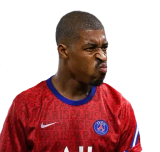 😠 football, football, sport, athlète, joueur, Paris Saint-Germain, PSG telegram sticker