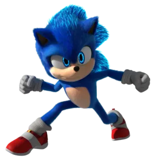 🦔 Sonic sonic the hedgehog, персонаж, синий, мультфильм, быстрый telegram sticker