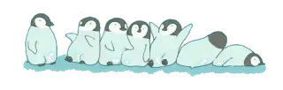 🐧 เพนกวิน, แอนตาร์กติกา, นก, สัตว์ป่า, ธรรมชาติ, การ์ตูน telegram sticker