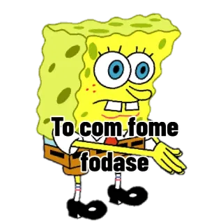 🤤 Spongebob To com fome fodase spongebob, cartoon, hungry, fodase, meme telegram sticker