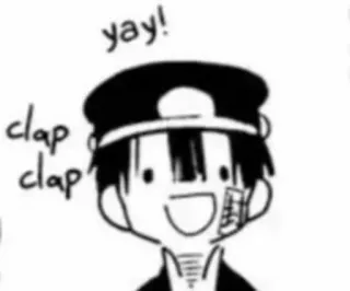 😀 Hanako Toilet-bound Hanako-kun yay! clap clap Hanako, Toilet-bound Hanako-kun, Anime, Manga, Charakter, Feier, Süß whatsapp sticker
