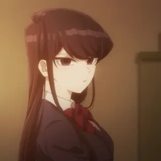 🦋 Komi Shouko Komi Can't Communicate Anime, Komi can't communicate, Komi Shouko, Mangá, Desenho animado, Fofo, Japonês telegram sticker