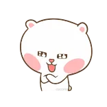 TuaGom Puffy Bear- @MochaStickers telegram stickers