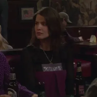 🍕 Robin Scherbatsky How I Met Your Mother nữ diễn viên, chương trình tv, quán bar, ngồi telegram sticker