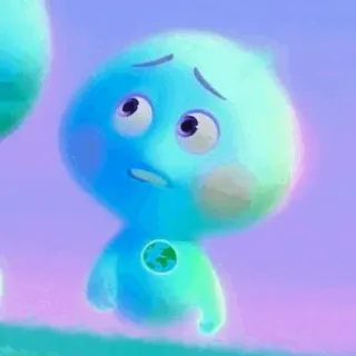 🐋 Soul dusza, disney, pixar, kreskówka, postać, smutny, emocjonalny telegram sticker
