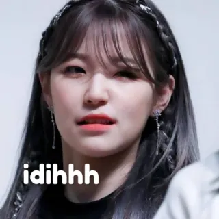 🗾 idihhh femme, asiatique, visage, fille, expression, drôle telegram sticker