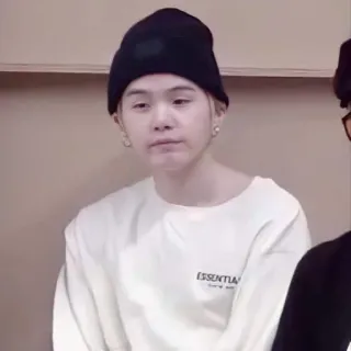✨ ESSENTIAL person, man, beanie, t-shirt, casual, kpop telegram sticker