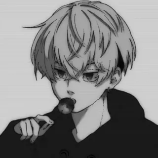 🖤 Anime, Manga, Charakter, Lutscher, Junge telegram sticker