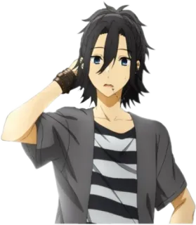 😧 动漫, 角色, 男性, 堀与宫村 telegram sticker