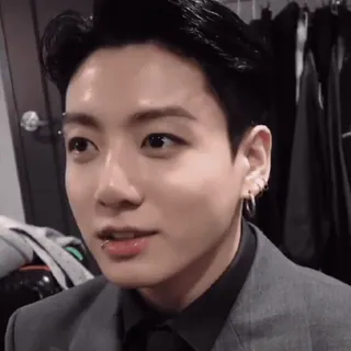 🖤 Jungkook kpop, sänger, promi, mann, porträt, jungkook, bts telegram sticker
