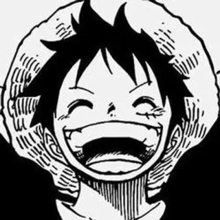 ➖ Monkey D. Luffy One Piece Anime, Manga, One Piece, Luffy, Monkey D. Luffy, Sourire, Pirate telegram sticker