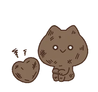 💥 แมว, หัวใจ, น่ารัก, สัตว์, การ์ตูน, ความรัก, คาวาอิ telegram sticker