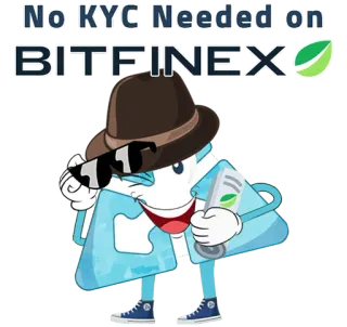 🍃 No KYC Needed on BITFINEX BITFINEX, KYC, 암호화폐, 금융, 거래 플랫폼 telegram sticker