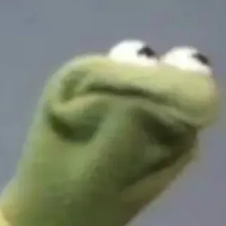 🤨 Kermit the Frog 科米, 布偶, 青蛙, 表情包, 木偶 telegram sticker