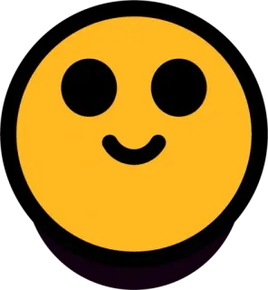 ▪️ smiley, wajah, emoji, senang, sederhana, kuning telegram sticker