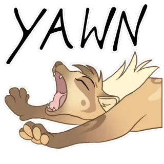 😪 YAWN telegram sticker