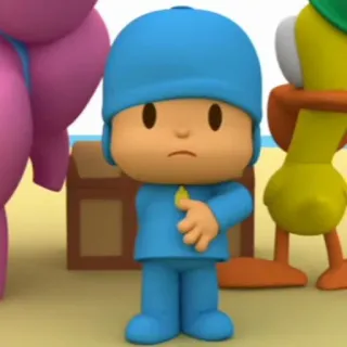 🪡 Pocoyo 卡通, 儿童, 动画, 儿童节目 whatsapp sticker