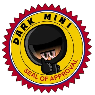 💥 DARK MINI
SEAL OF APPROVAL 承認, シール, 漫画, 忍者, いいね telegram sticker