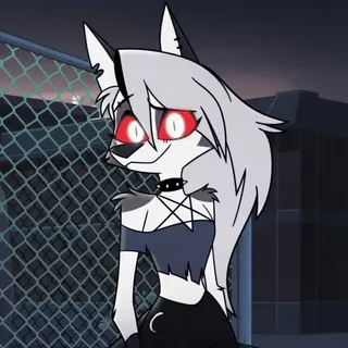 ☺️ Loona Helluva Boss ヘルハウンド, カートゥーン, アンソロ, アニメ, ヘルヴァボス, ルーナ telegram sticker
