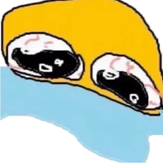 😭 Emoji, Meme, Distorsi, Lucu, Emosional, Aneh, Ekspresi telegram sticker