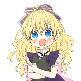 😃 Anime, Criança, Menina, Fofo/a, Ilustração whatsapp sticker