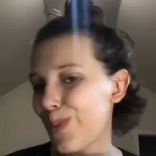 🥡 Millie Bobby Brown знаменитость, актриса, портрет, лицо, милли бобби браун telegram sticker