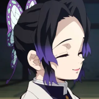 🦋 Shinobu Kocho Demon Slayer Anime, Demon Slayer, Shinobu Kocho, Papillon, Personnage telegram sticker