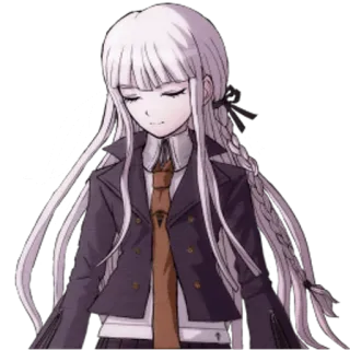 😊 Kyoko Kirigiri Danganronpa Anime, Ragazza, Kyoko Kirigiri, Danganronpa, Detective, Uniforme scolastica telegram sticker