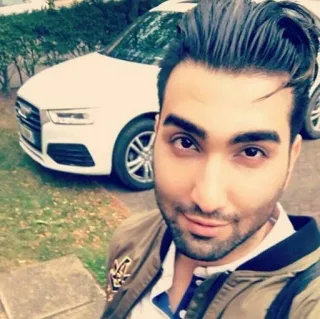 ⛓ man, portrait, car, selfie, jacket, casual, hair telegram sticker