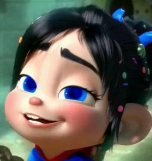 🌝 Vanellope von Schweetz Wreck-It Ralph Cartoon, Disney, Vanellope, Ralph reichts, Charakter whatsapp sticker