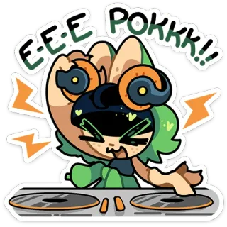 Кислая Киса от @TgSticker telegram stickers
