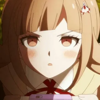 🌸 Chiaki Nanami Danganronpa Anime, Chiaki Nanami, Danganronpa, Videojuego, Sticker telegram sticker