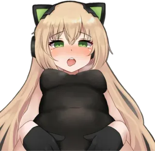 😍 anime, girl, sticker, cute, kawaii, character whatsapp sticker