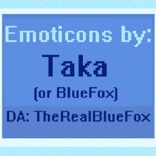 ℹ️ Emoticons by:
Taka
(or BlueFox)
DA: TheRealBlueFox emoticons, bluefox, digital art, pixel art, taka telegram sticker