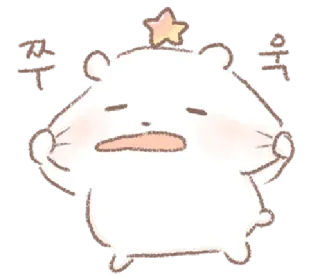 💬 쪻억 niedlich, tier, bär, cartoon, figur, sticker whatsapp sticker