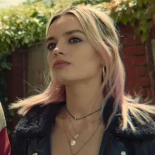 🌸 Maeve Wiley Sex Education Maeve Wiley, Sex Education, Netflix, chica, pelo rubio, serie telegram sticker